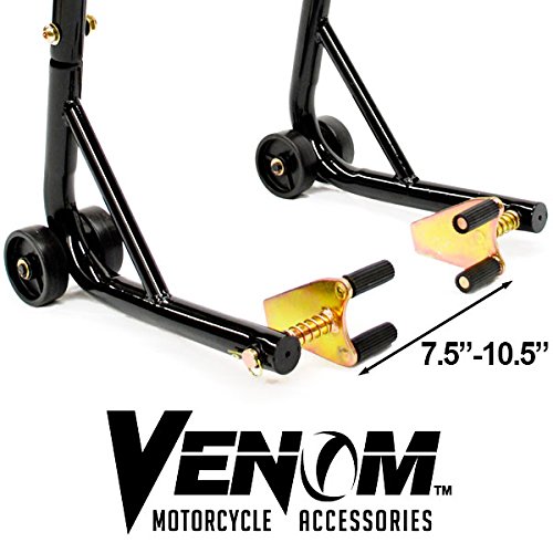 Venom Sport Bike Motorcycle Rear Wheel Swingarm Spool Lift Stand Paddock Stands Fits Yamaha Honda Kawasaki Suzuki Ducati BMW 