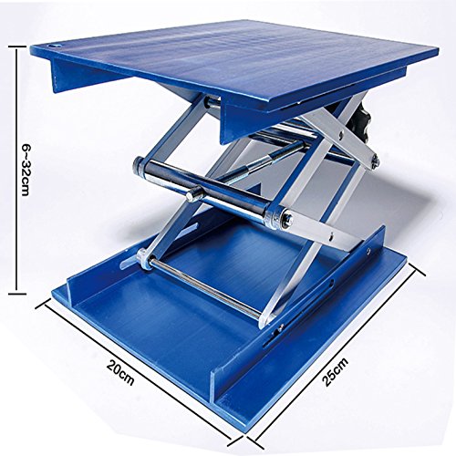 Blue Galvanized Aluminum Standard Rack Scissor Laboratory Lifting Rack Platform 100 x 100mm for Office for Physical for Experiments